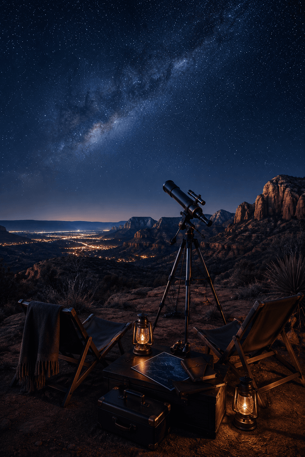 Guided stargazing using Vanta Booking
